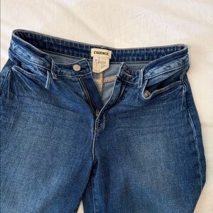 L'AGENCE High Rise Indigo Jeans wide leg Petite